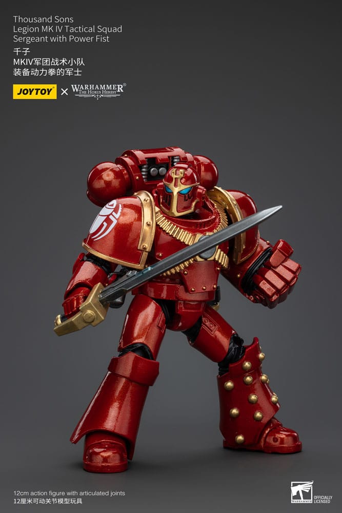 Warhammer The Horus Heresy Actionfigur 1/18 Thousand Sons Legion MK IV Tactical Squad Sergeant with Power Fist 12 cm