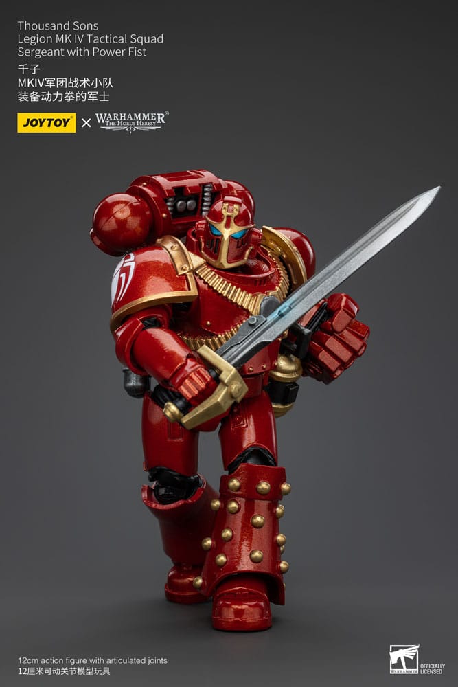 Warhammer The Horus Heresy Actionfigur 1/18 Thousand Sons Legion MK IV Tactical Squad Sergeant with Power Fist 12 cm