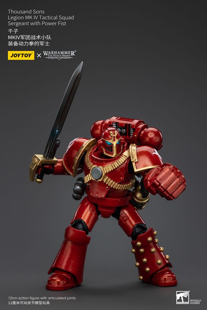 Warhammer The Horus Heresy Actionfigur 1/18 Thousand Sons Legion MK IV Tactical Squad Sergeant with Power Fist 12 cm