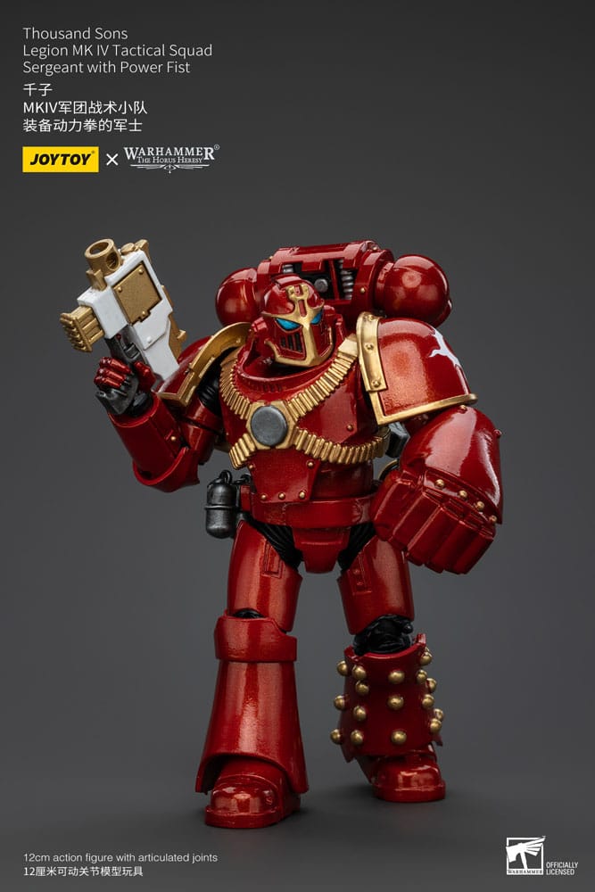 Warhammer The Horus Heresy Actionfigur 1/18 Thousand Sons Legion MK IV Tactical Squad Sergeant with Power Fist 12 cm