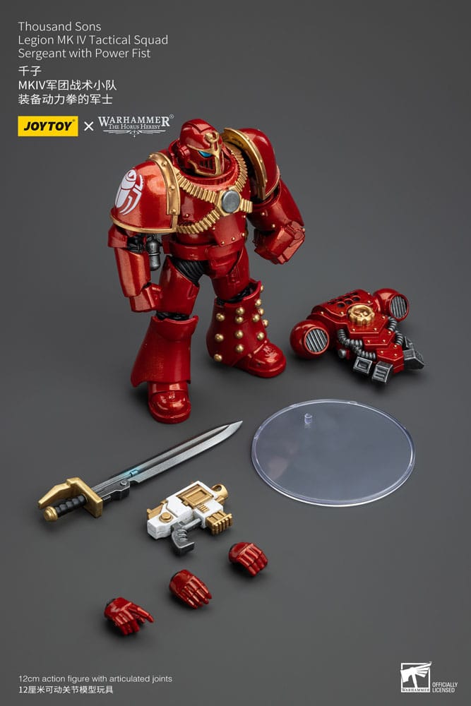 Warhammer The Horus Heresy Actionfigur 1/18 Thousand Sons Legion MK IV Tactical Squad Sergeant with Power Fist 12 cm