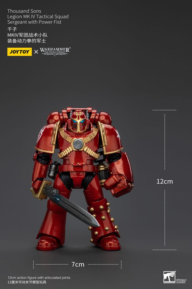 Warhammer The Horus Heresy Actionfigur 1/18 Thousand Sons Legion MK IV Tactical Squad Sergeant with Power Fist 12 cm