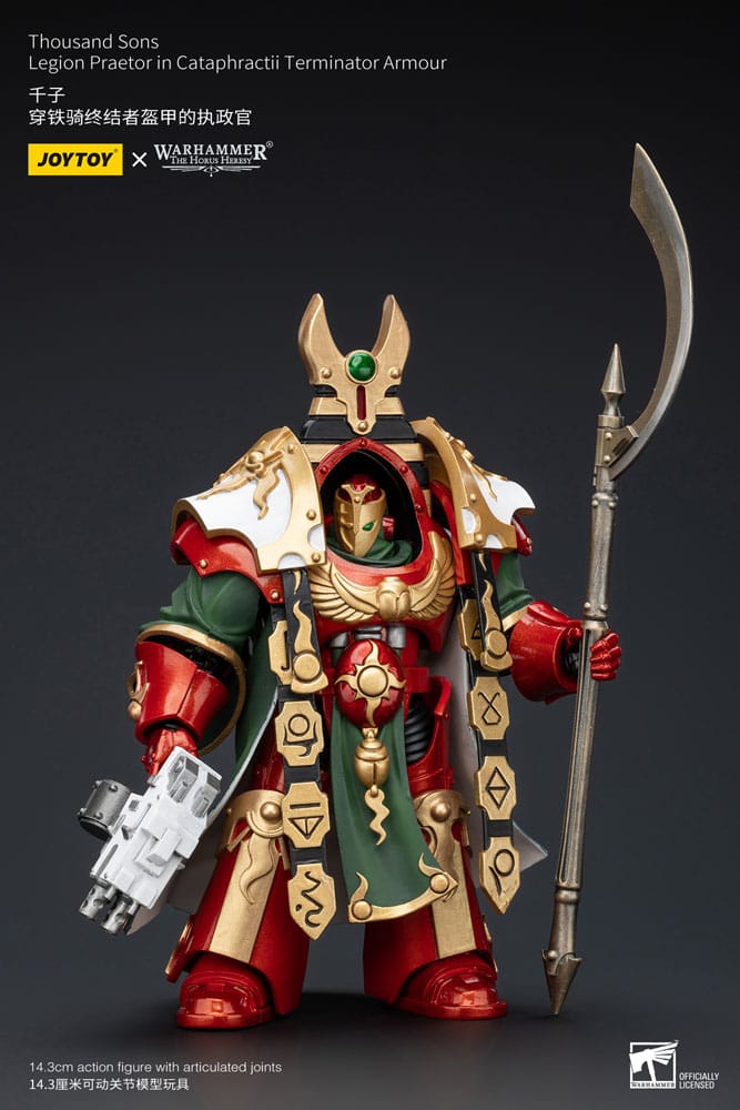 Warhammer The Horus Heresy Actionfigur 1/18 Thousand sons Legion Praetor in Cataphractii Terminator Armour 12 cm