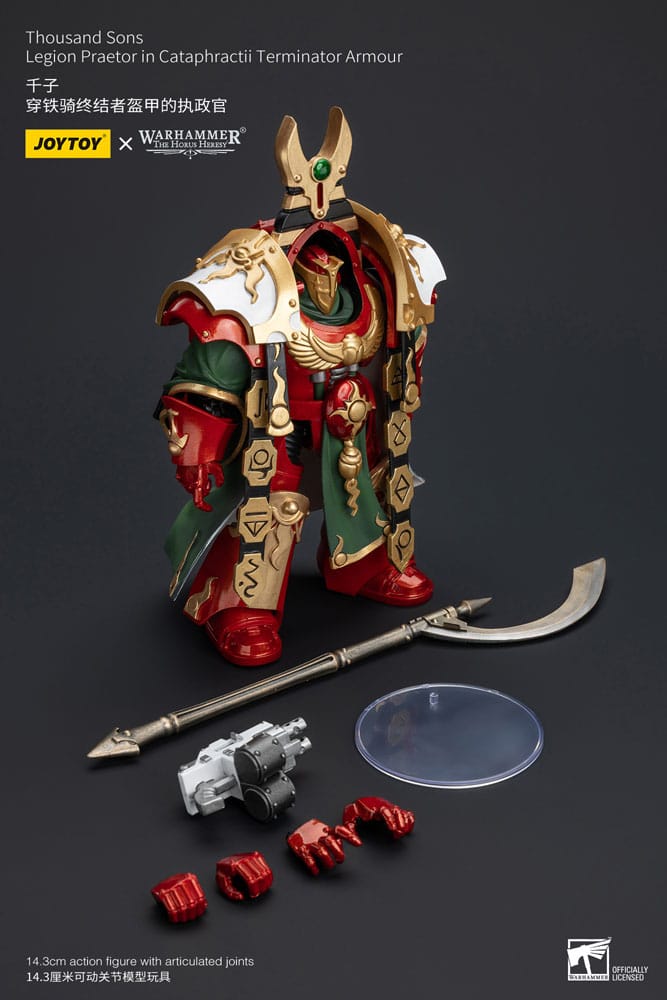 Warhammer The Horus Heresy Actionfigur 1/18 Thousand sons Legion Praetor in Cataphractii Terminator Armour 12 cm