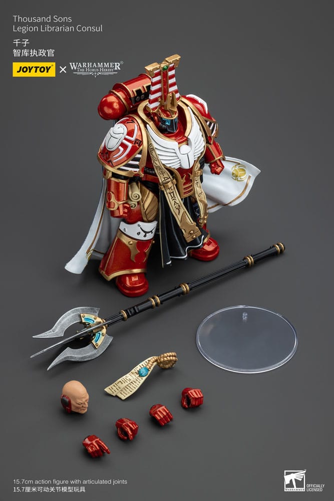 Warhammer The Horus Heresy Actionfigur 1/18 Thousand Sons Legion Librarian Consut 16 cm