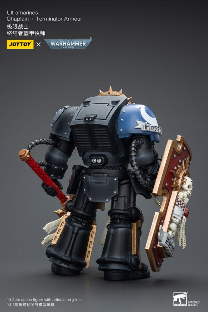 Warhammer 40k Actionfigur 1/18 Ultramarines Chaplain in Terminator Armour 12 cm