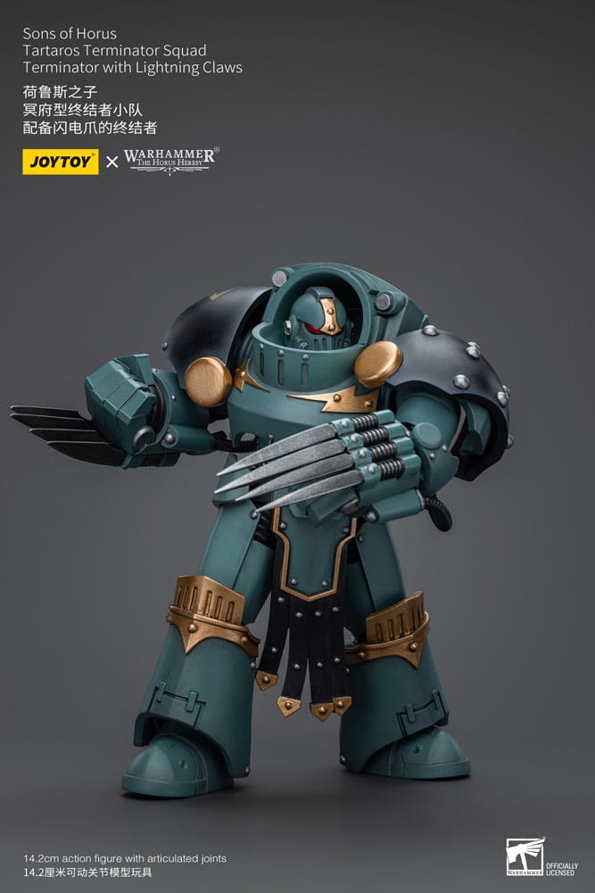 Warhammer The Horus Heresy Actionfigur 1/18 Tartaros Terminator Squad Terminator With Lightning Claws 12 cm