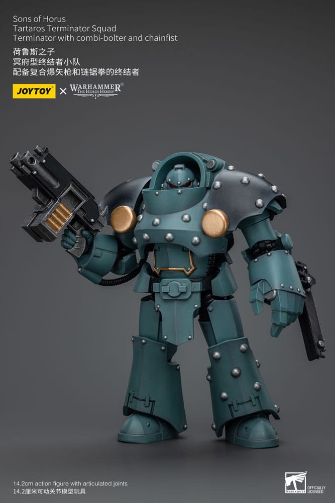 Warhammer The Horus Heresy Actionfigur 1/18 Tartaros Terminator Squad Terminator With Combi-Bolter And Chainfist 12 cm