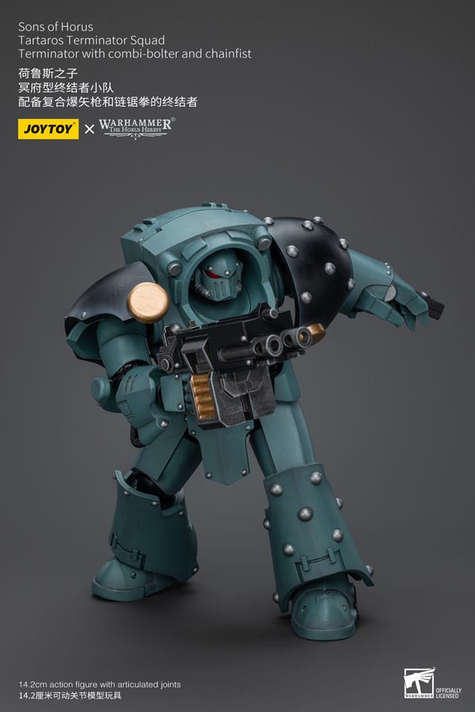 Warhammer The Horus Heresy Actionfigur 1/18 Tartaros Terminator Squad Terminator With Combi-Bolter And Chainfist 12 cm