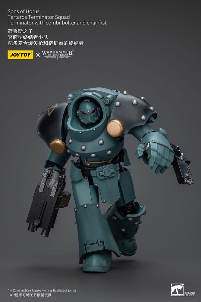 Warhammer The Horus Heresy Actionfigur 1/18 Tartaros Terminator Squad Terminator With Combi-Bolter And Chainfist 12 cm