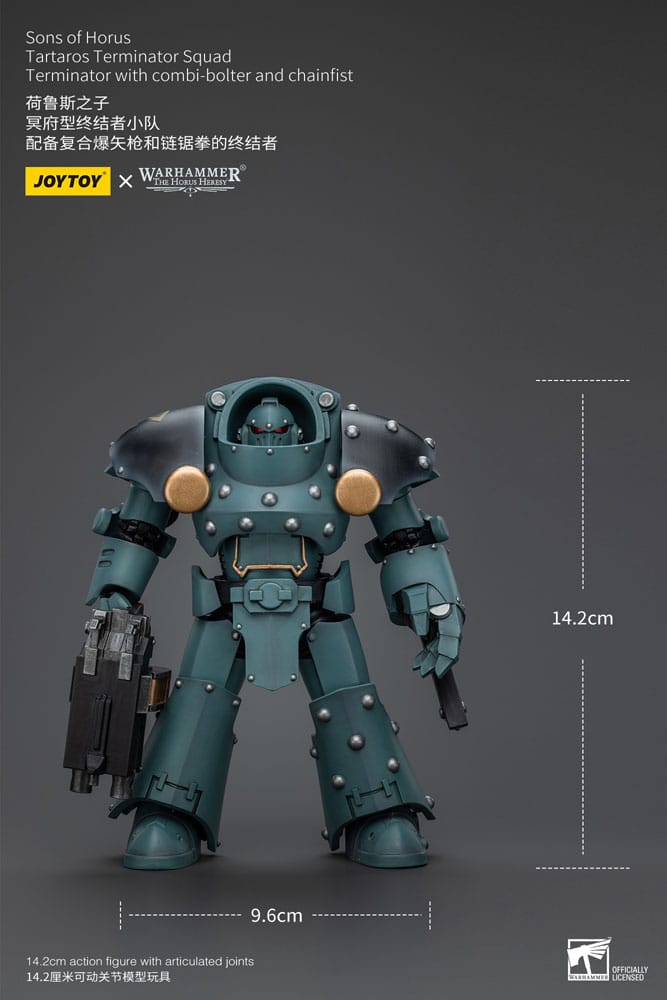 Warhammer The Horus Heresy Actionfigur 1/18 Tartaros Terminator Squad Terminator With Combi-Bolter And Chainfist 12 cm