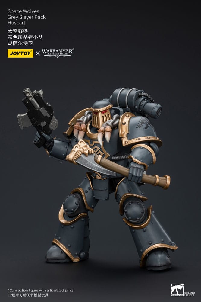 Warhammer The Horus Heresy Actionfigur 1/18 Space Wolves Grey Slayer Pack Huscarl 12 cm