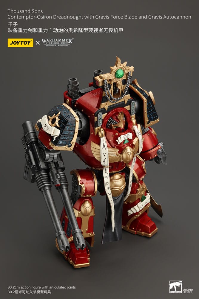 Warhammer The Horus Heresy Actionfigur 1/18 Thousand Sons Contemptor-Osiron Dreadnought with Gravis Force Blade And Gravis Autocannon 30 cm