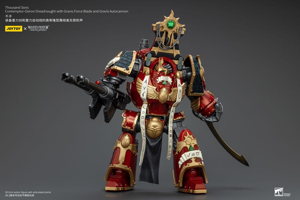 Warhammer The Horus Heresy Actionfigur 1/18 Thousand Sons Contemptor-Osiron Dreadnought with Gravis Force Blade And Gravis Autocannon 30 cm