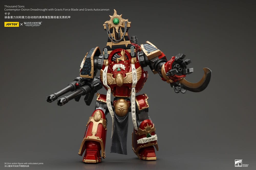 Warhammer The Horus Heresy Actionfigur 1/18 Thousand Sons Contemptor-Osiron Dreadnought with Gravis Force Blade And Gravis Autocannon 30 cm