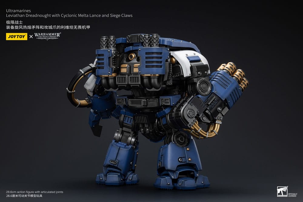 Warhammer The Horus Heresy Actionfigur 1/18 Ultramarines Leviathan Dreadnought with Cyclonic Melta Lance And Siege Claws 29 cm