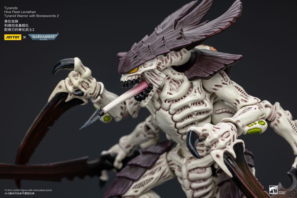 Warhammer 40k Actionfigur 1/18 Tyranids Hive Fleet Leviathan Tyranid Warrior with Boneswords 2 15 cm