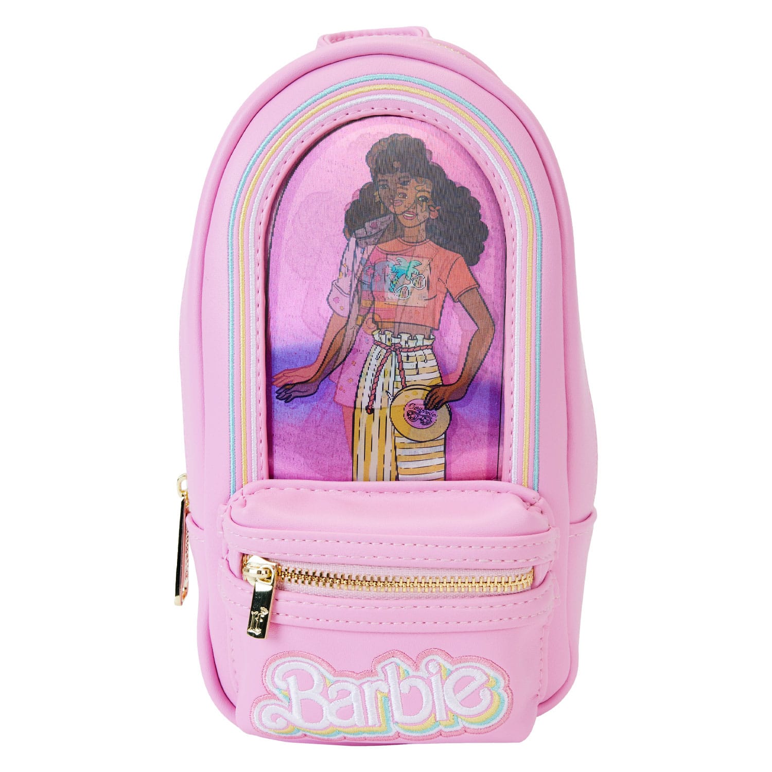 Mattel by Loungefly Federmäppchen Mini Backpack Barbie 65th Anniversary Doll Box