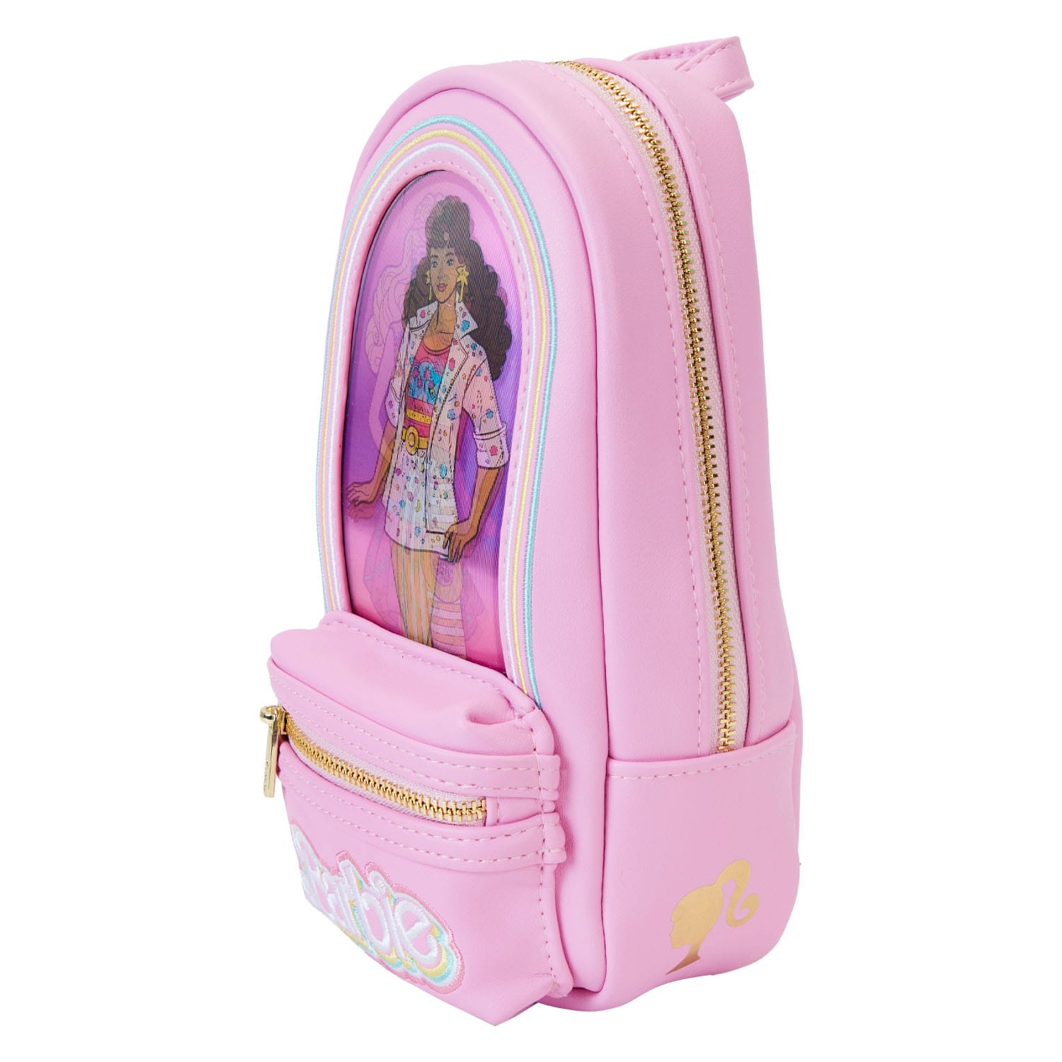 Mattel by Loungefly Federmäppchen Mini Backpack Barbie 65th Anniversary Doll Box