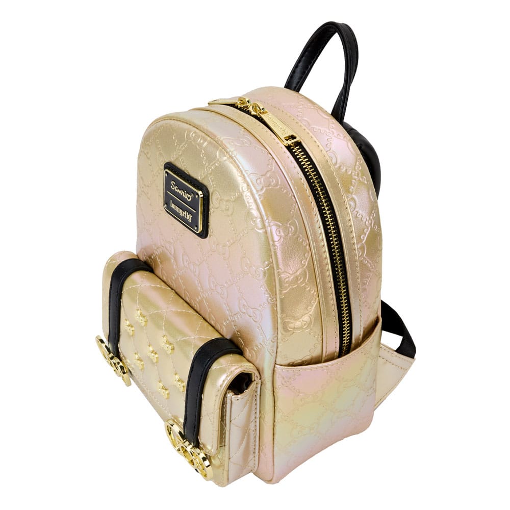 Hello Kitty 50th Anniversary by Loungefly Mini Rucksack Metallic Gold