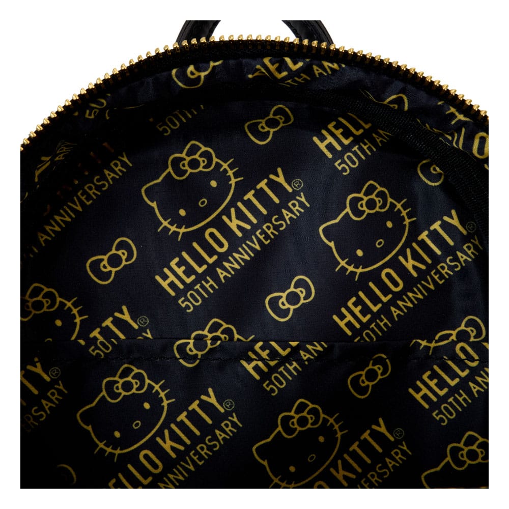 Hello Kitty 50th Anniversary by Loungefly Mini Rucksack Metallic Gold