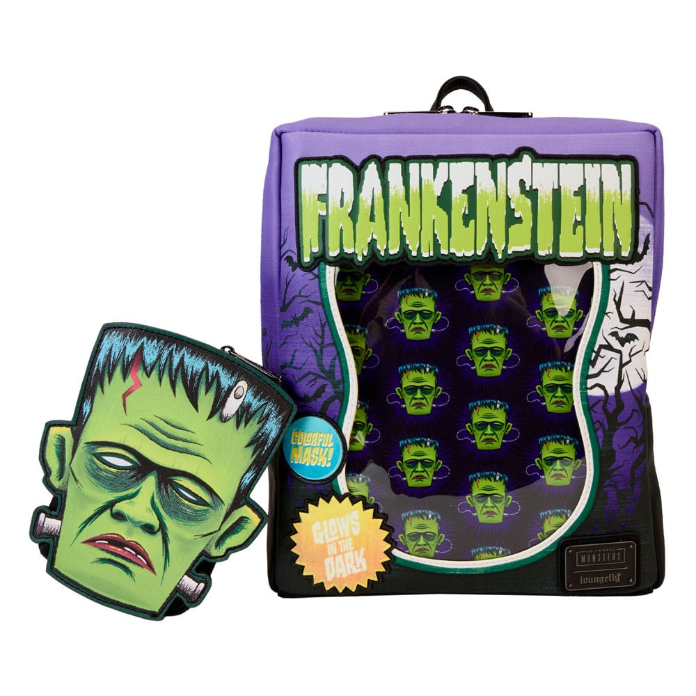 Universal Monsters by Loungefly Mini-Rucksack Frankenstein Neon Mask