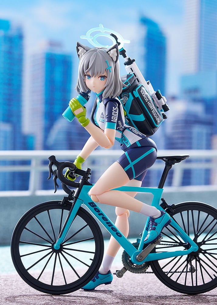 Blue Archive Figma Actionfigur Shiroko Sunaookami Cycling DX Edition 15 cm