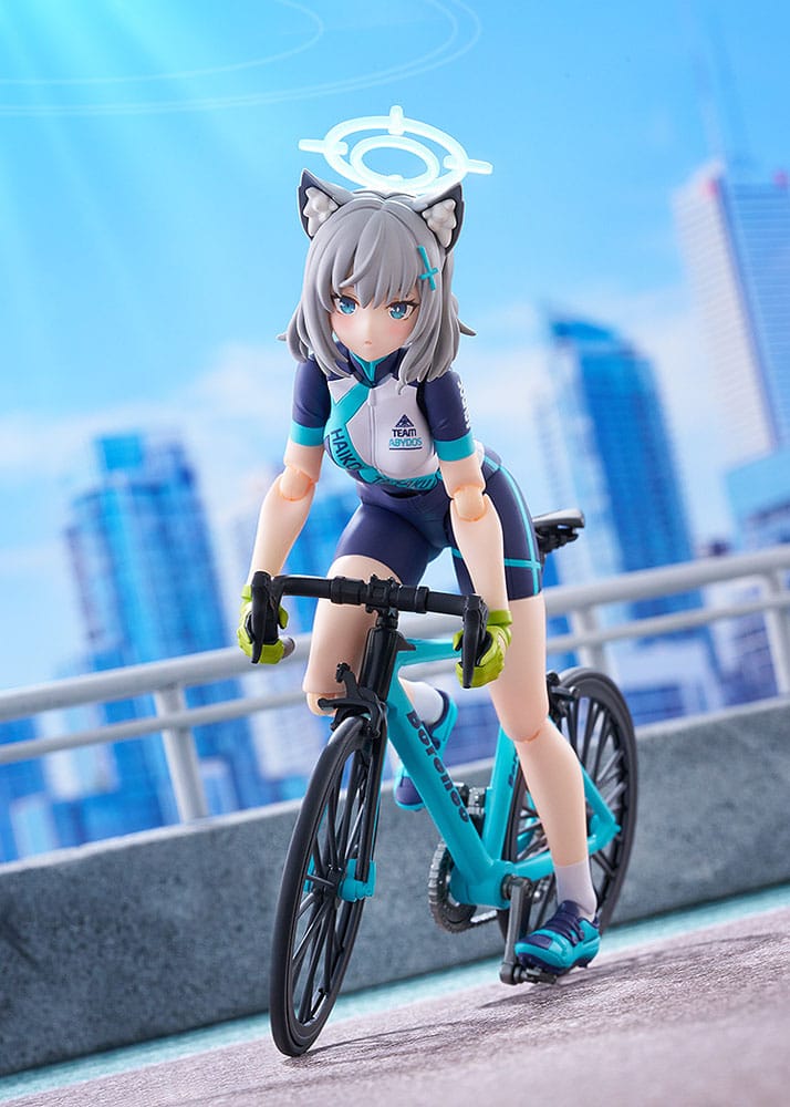 Blue Archive Figma Actionfigur Shiroko Sunaookami Cycling DX Edition 15 cm