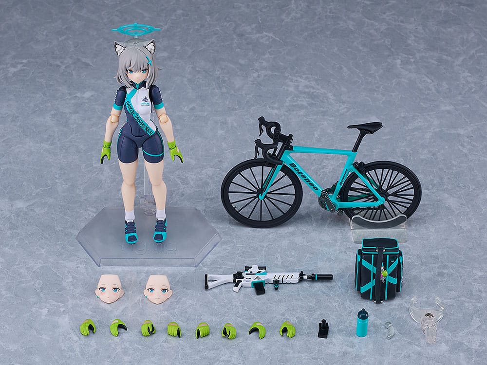 Blue Archive Figma Actionfigur Shiroko Sunaookami Cycling DX Edition 15 cm