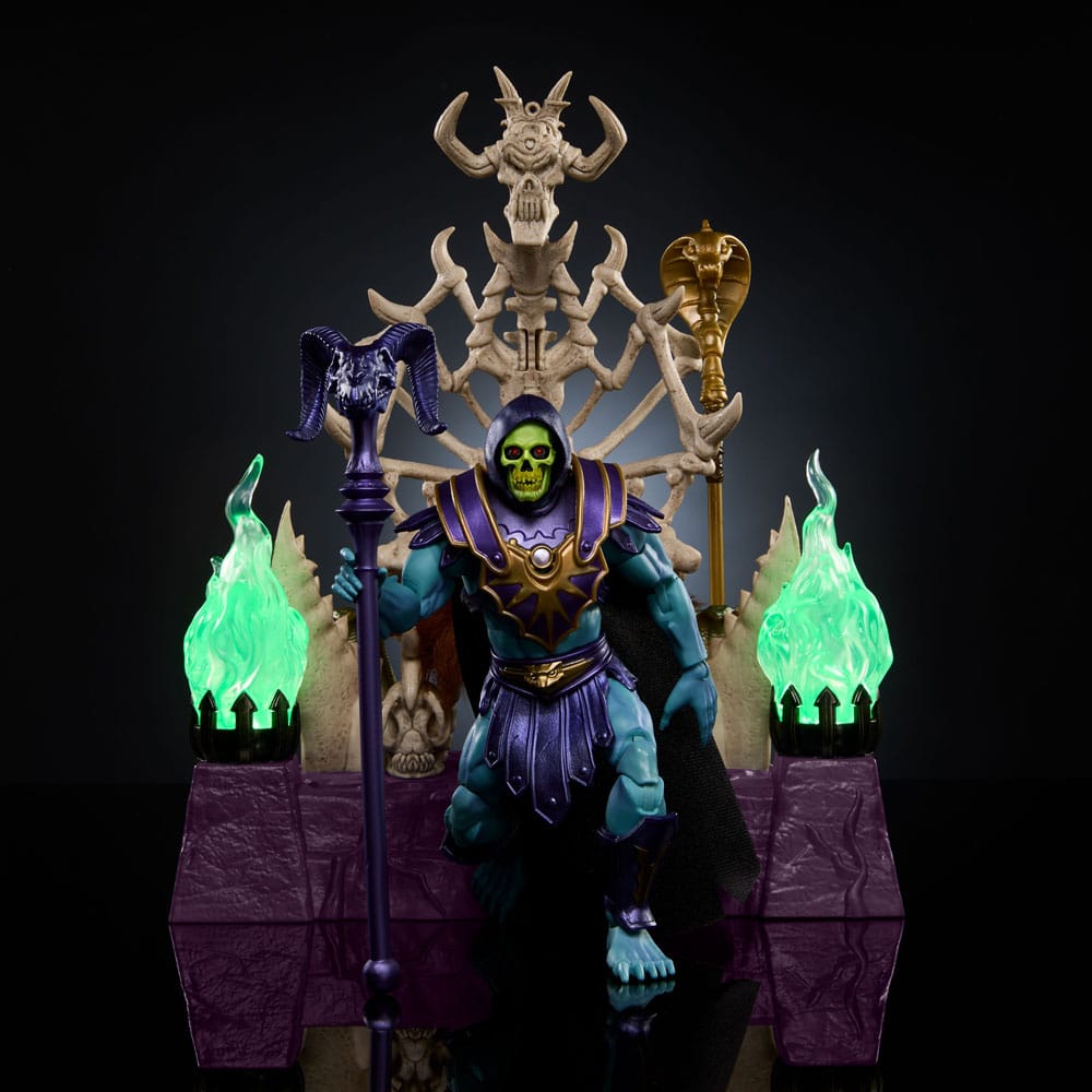 Masters of the Universe: New Eternia Masterverse Actionfigur Skeletor & Throne 18 cm