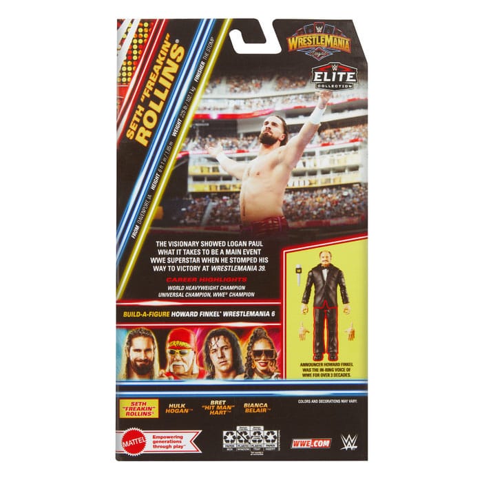 WWE WrestleMania Elite Collection Actionfigur Seth "Freakin" Rollins 15 cm