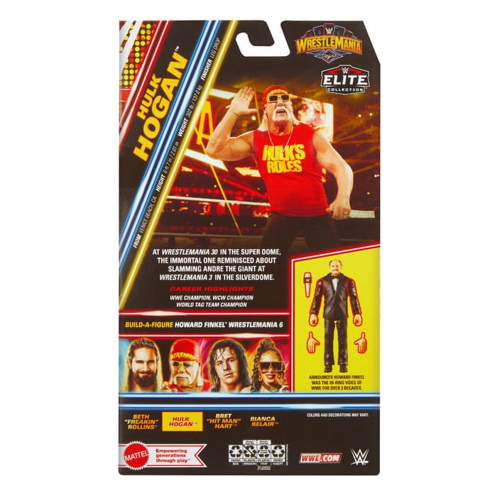 WWE WrestleMania Elite Collection Actionfigur Hulk Hogan 15 cm