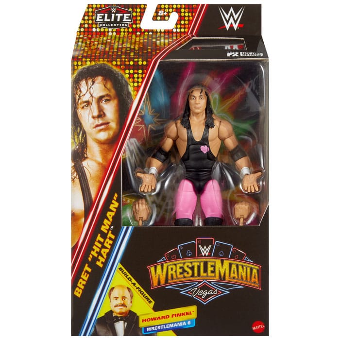 WWE WrestleMania Elite Collection Actionfigur Bret "Hit Man" Hart 15 cm