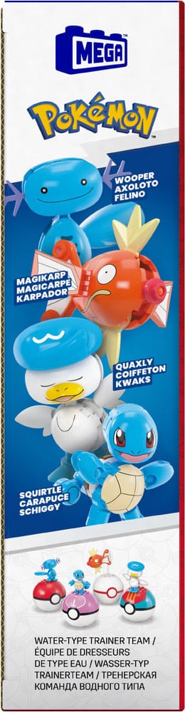 Pokémon MEGA Bauset 4 Wasser-Typ Pokémon Set