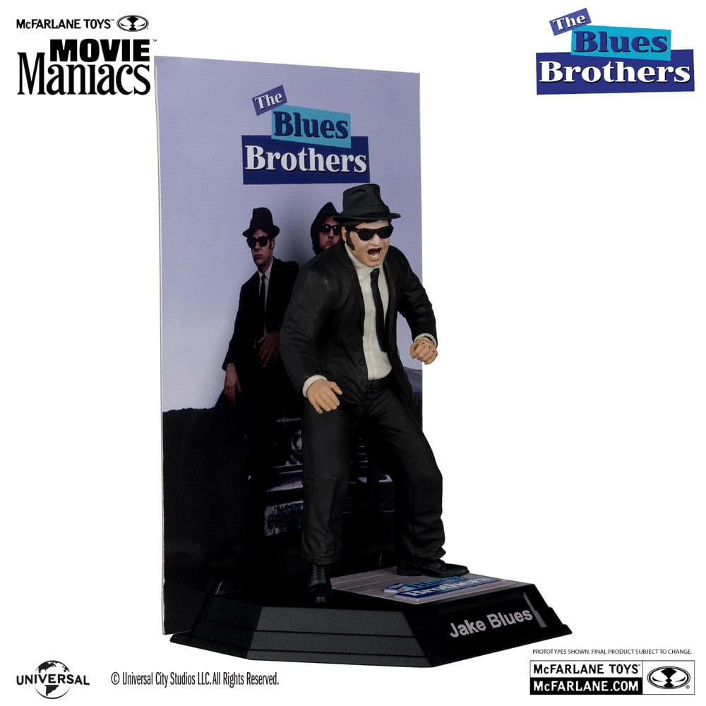 The Blues Brothers Movie Maniacs Actionfiguren 2er-Pack Jake & Elwood Blues (Gold Label) 15 cm