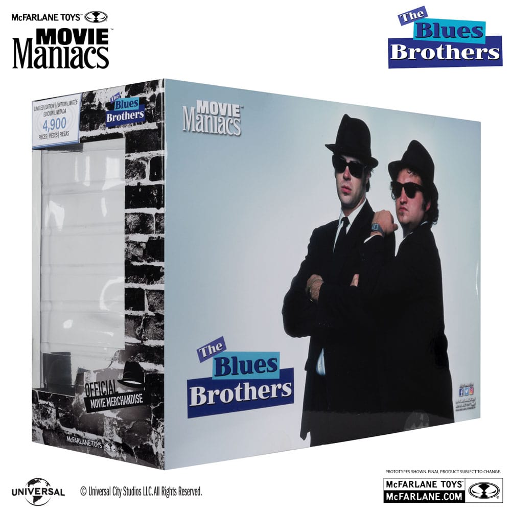 The Blues Brothers Movie Maniacs Actionfiguren 2er-Pack Jake & Elwood Blues (Gold Label) 15 cm