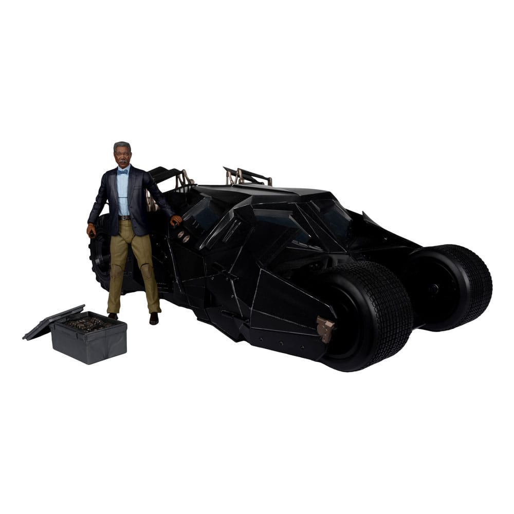 DC Multiverse Fahrzeug Tumbler with Lucuis Fox (The Dark Knight) (Gold Label)