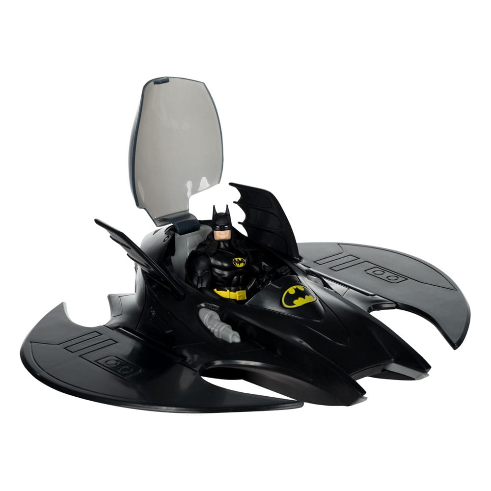 DC Direct Super Powers Actionfiguren 3er Pack Batman (Black Suit), The Whirly & The Batwing (Black) (Gold Label) (SDCC) 13 cm