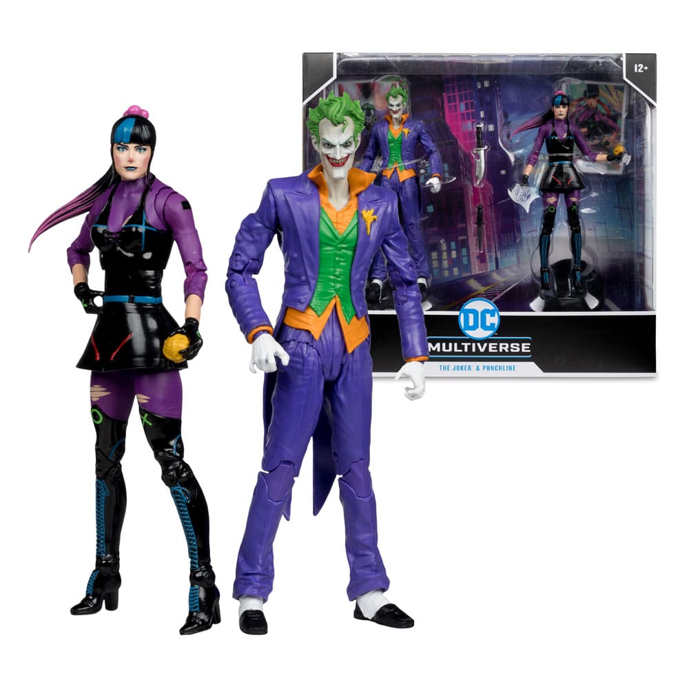 DC Multiverse Actionfiguren 2er-Pack The Joker & Punchline 18 cm