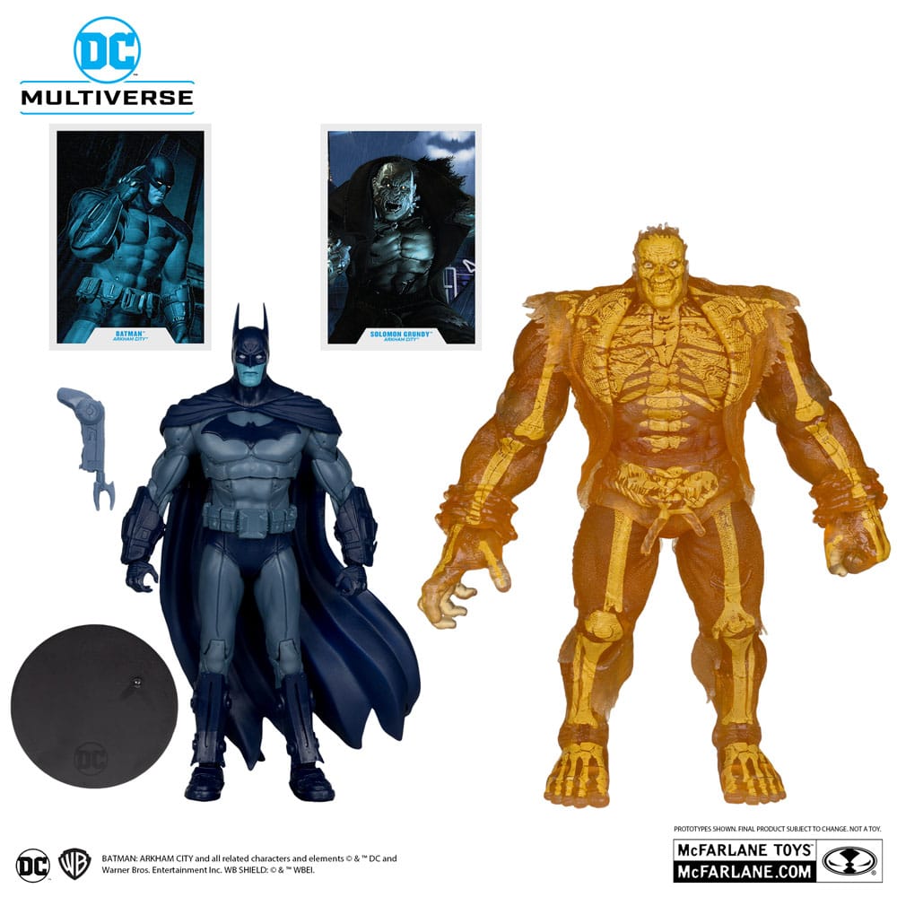 Arham City DC Multiverse Actionfiguren 2er-Pack Batman & Solomon Grundy (Gold Label) 18 cm