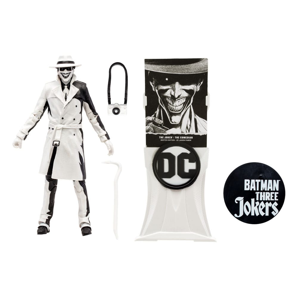 Batman: Three Jokers DC Multiverse Actionfigur The Joker: The Comedian Sketch Edition (Gold Label) 18 cm