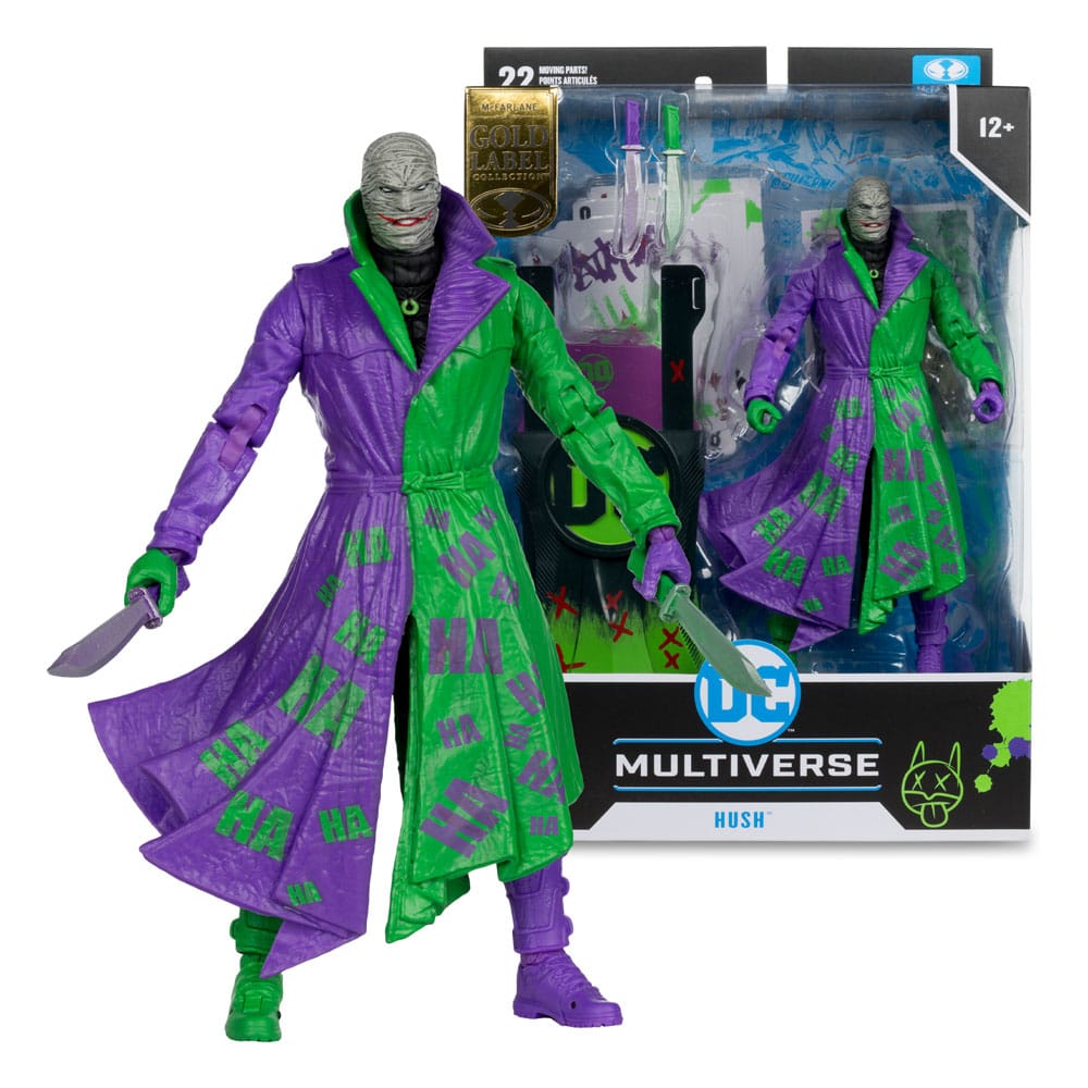 DC Multiverse Actionfigur Hush (Batman: Hush) Jokerized (Gold Label) 18 cm