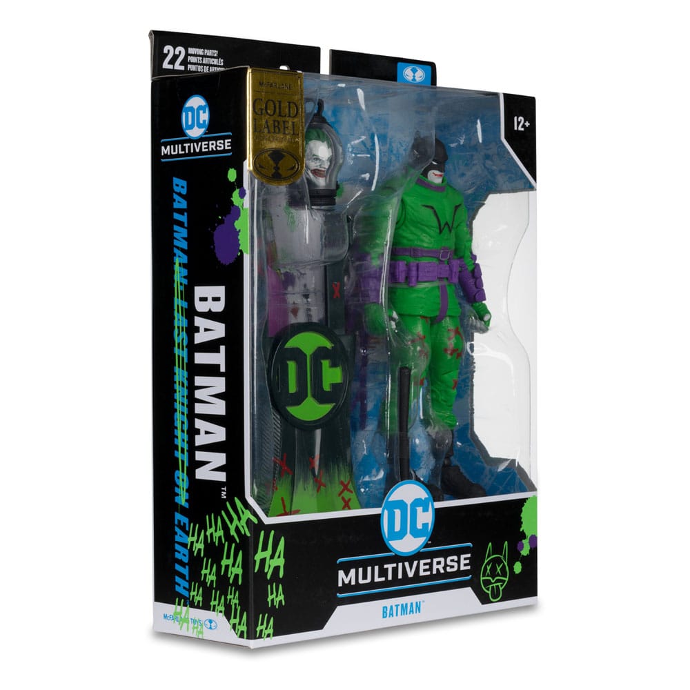 DC Multiverse Actionfigur Batman (Batman: Last Knight on Earth) Jokerized (Gold Label) 18 cm