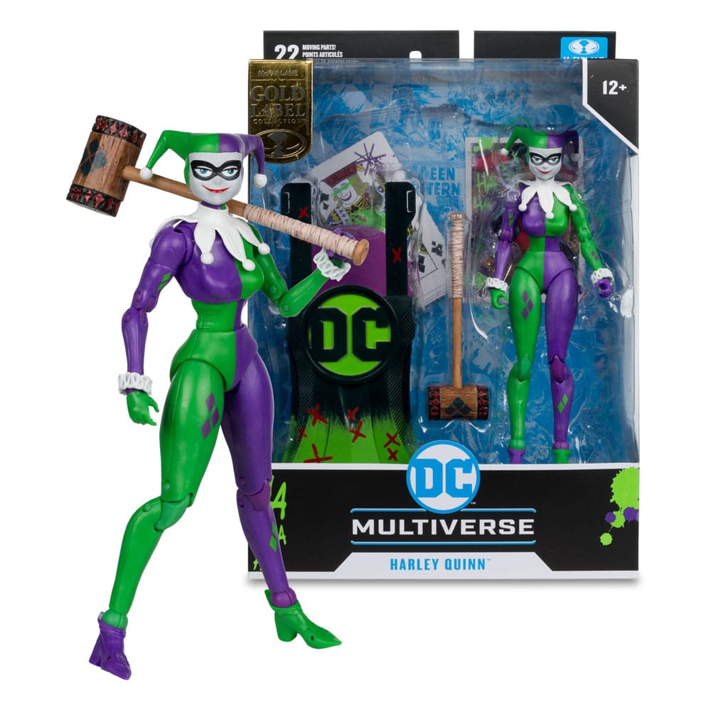 DC Multiverse Actionfigur Harley Quinn (DC Classic) Jokerized (Gold Label) 18 cm