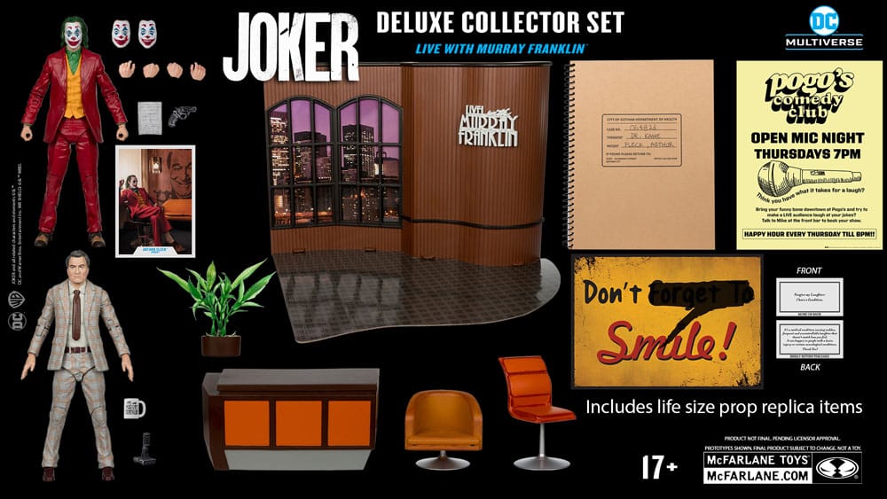 Joker DC Multiverse (Joker Movie) Deluxe Colllector Actionfigur The Joker (Live with Murray Franklin) Limited Edition 18 cm