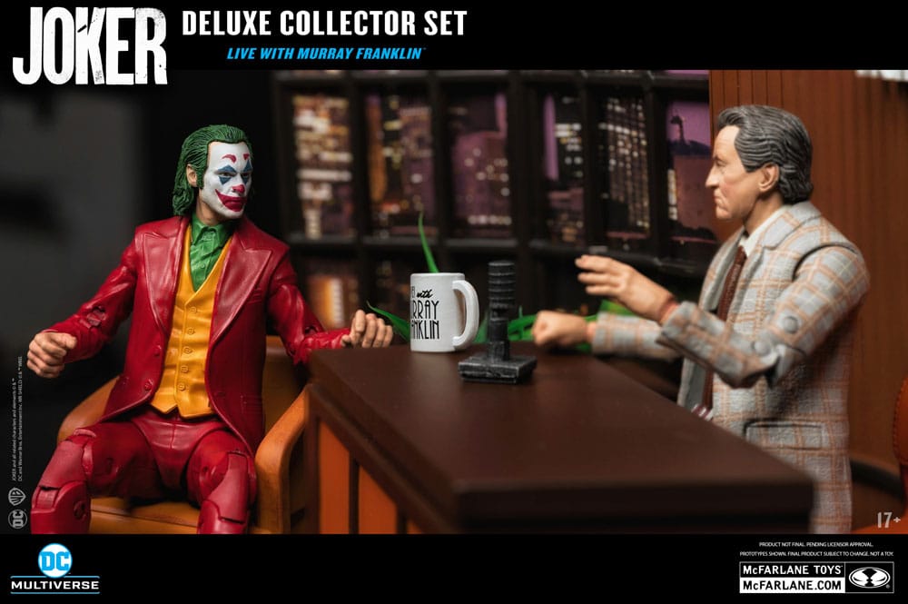 Joker DC Multiverse (Joker Movie) Deluxe Colllector Actionfigur The Joker (Live with Murray Franklin) Limited Edition 18 cm