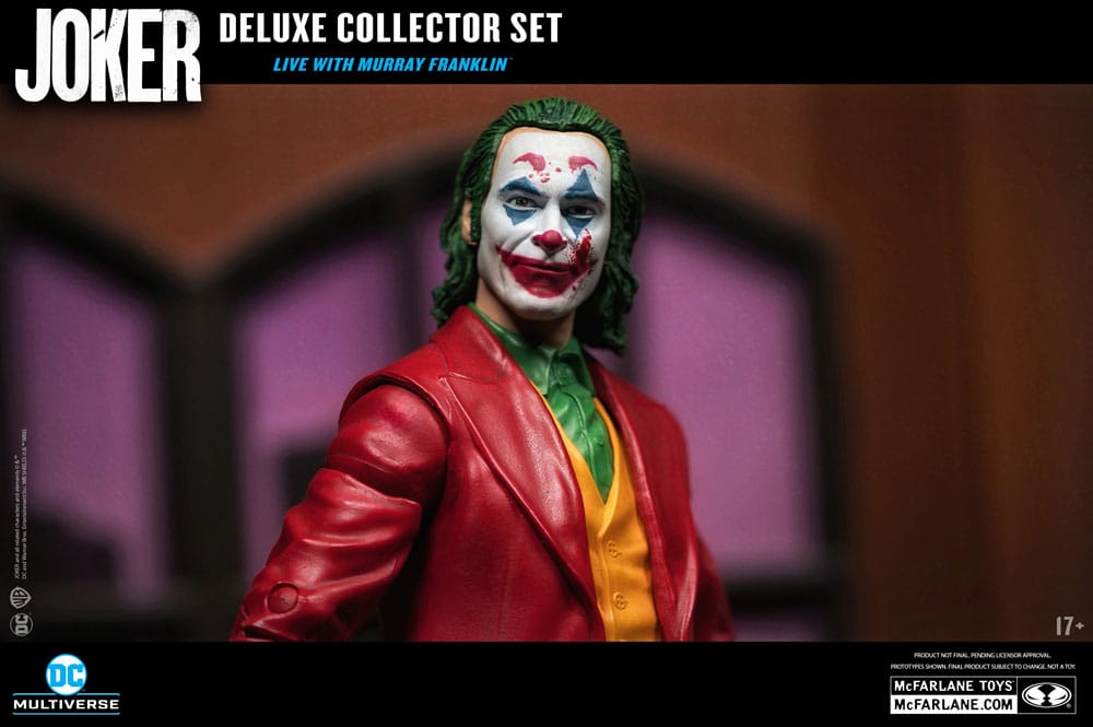 Joker DC Multiverse (Joker Movie) Deluxe Colllector Actionfigur The Joker (Live with Murray Franklin) Limited Edition 18 cm