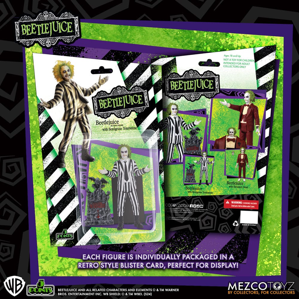 Beetlejuice 5 Points Actionfiguren 10 cm Sortiment (14)