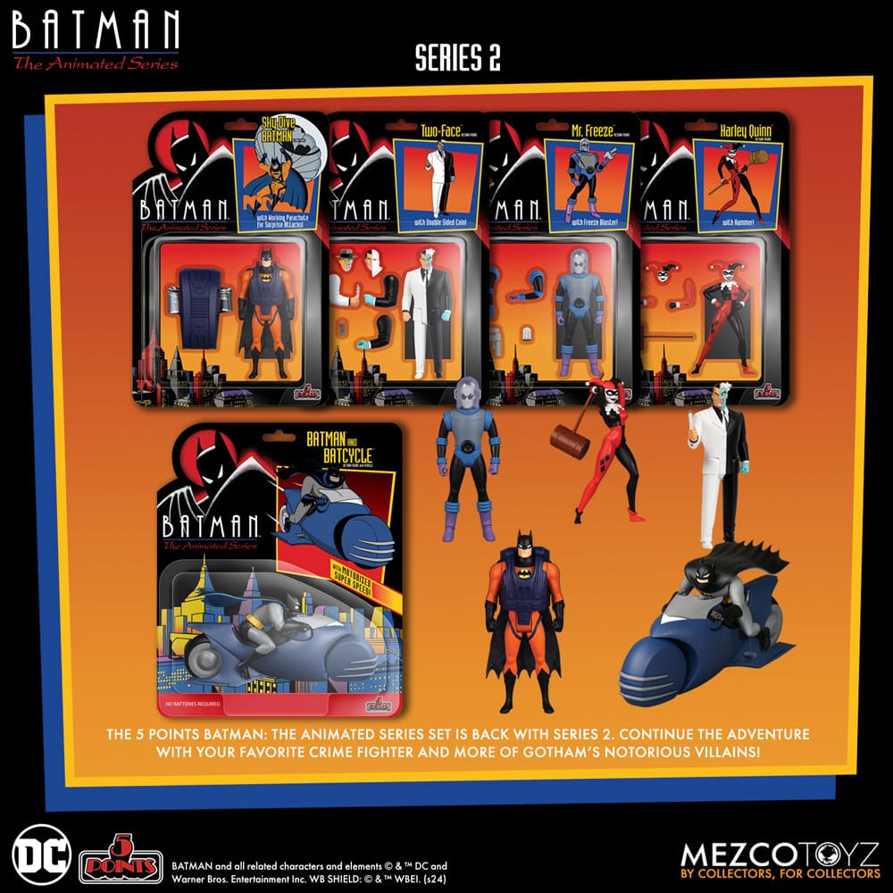 Batman: The Animated Series 2 5 Points Actionfiguren Deluxe Box Set 9 cm