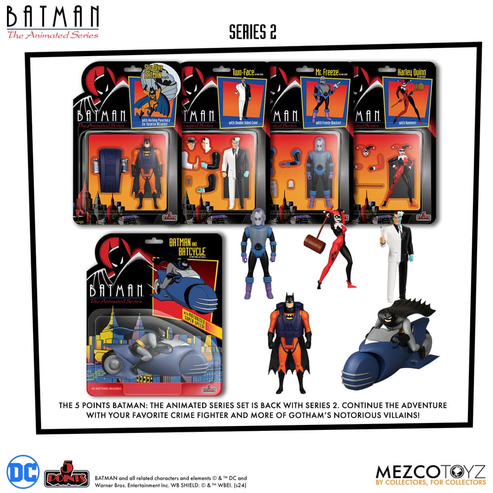 Batman: The Animated Series 2 5 Points Actionfiguren Deluxe Box Set 9 cm